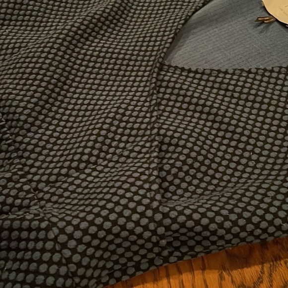 HD In Paris Anthropologie M Blue and Black Polka Dot Dress with Pockets EUC - Picture 8 of 11